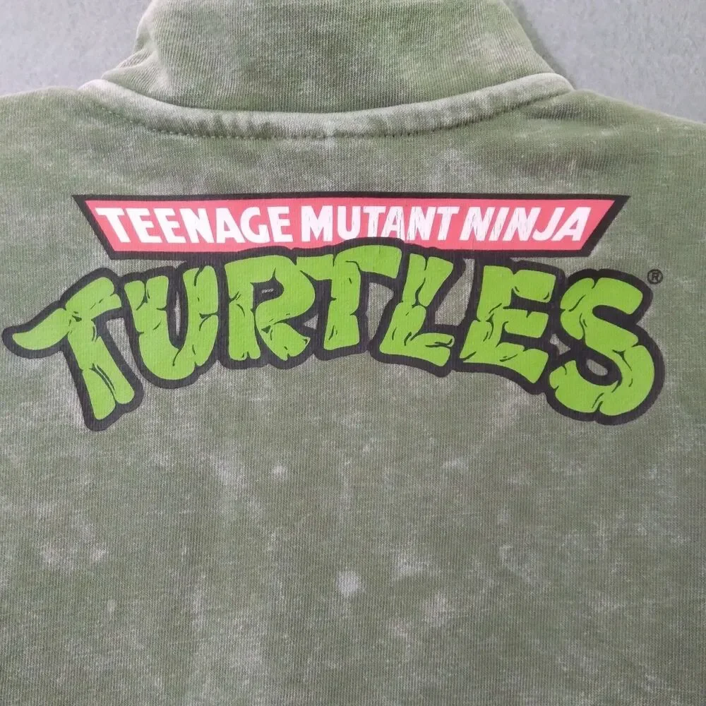 TMNT Jacket Teenage Mutant Ninja Turtle Size 2T Zip Up Sweatshirt Spring Hooded